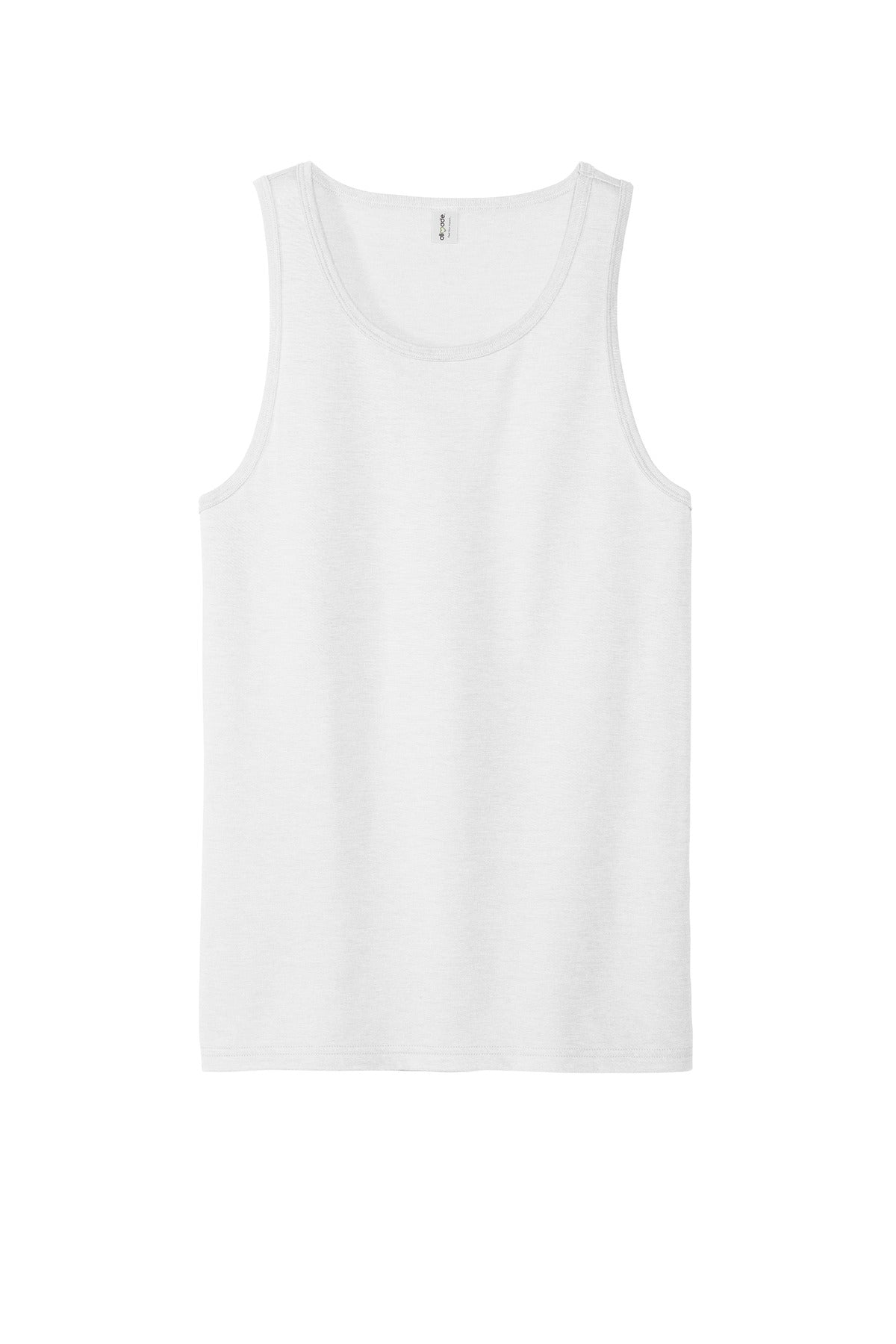 Front View of BrtWhite Allmade Unisex Tri-Blend Tank AL2019