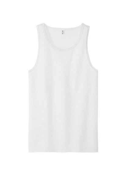 Front View of BrtWhite Allmade Unisex Tri-Blend Tank AL2019