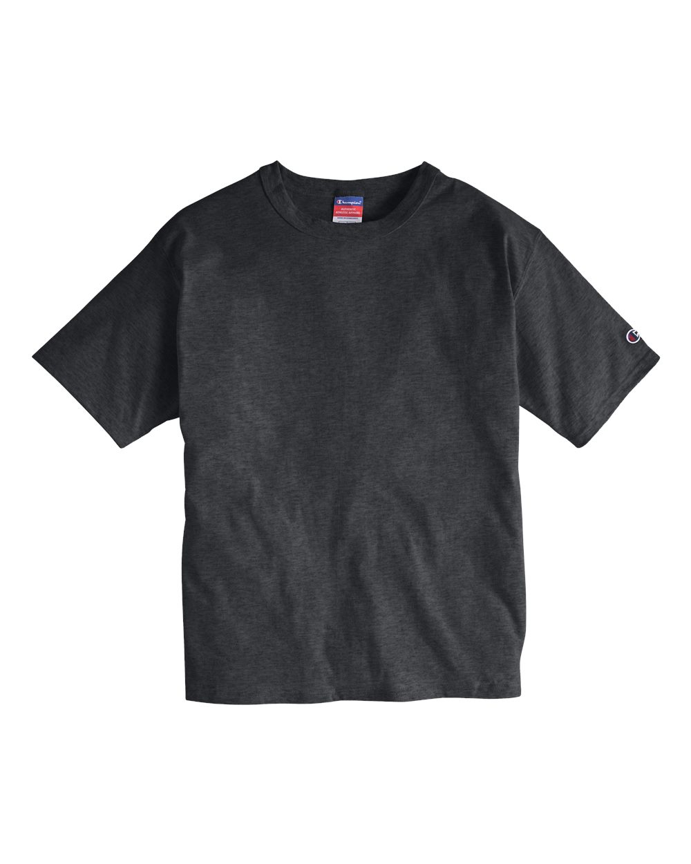Front View of Charcoal Heather Heritage Jersey T-Shirt - T105