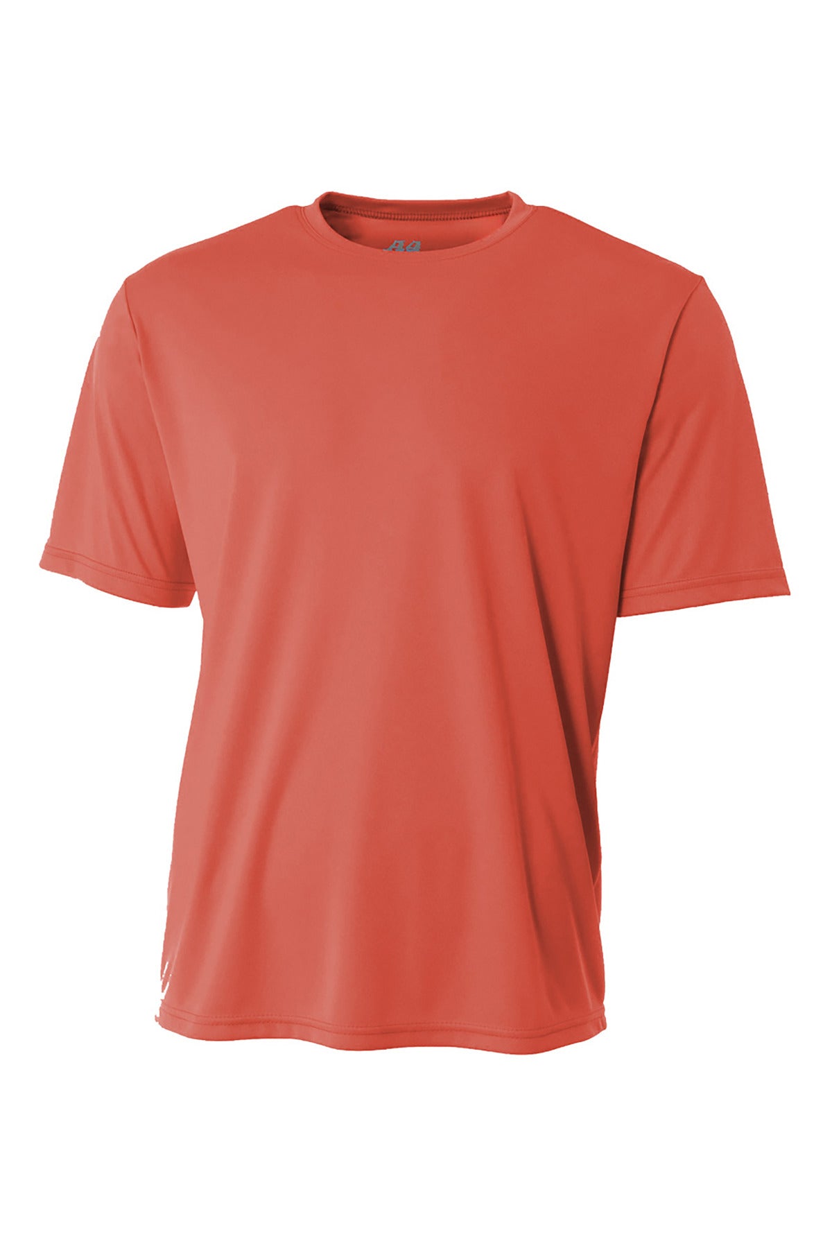 Front View of Coral A4 Cooling Performance Short Sleeve Tee A4N3142