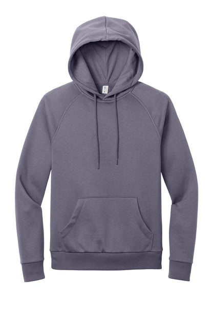 Front View of CosmicPrpl Allmade Unisex Organic CVC Fleece Pullover Hoodie AL5000