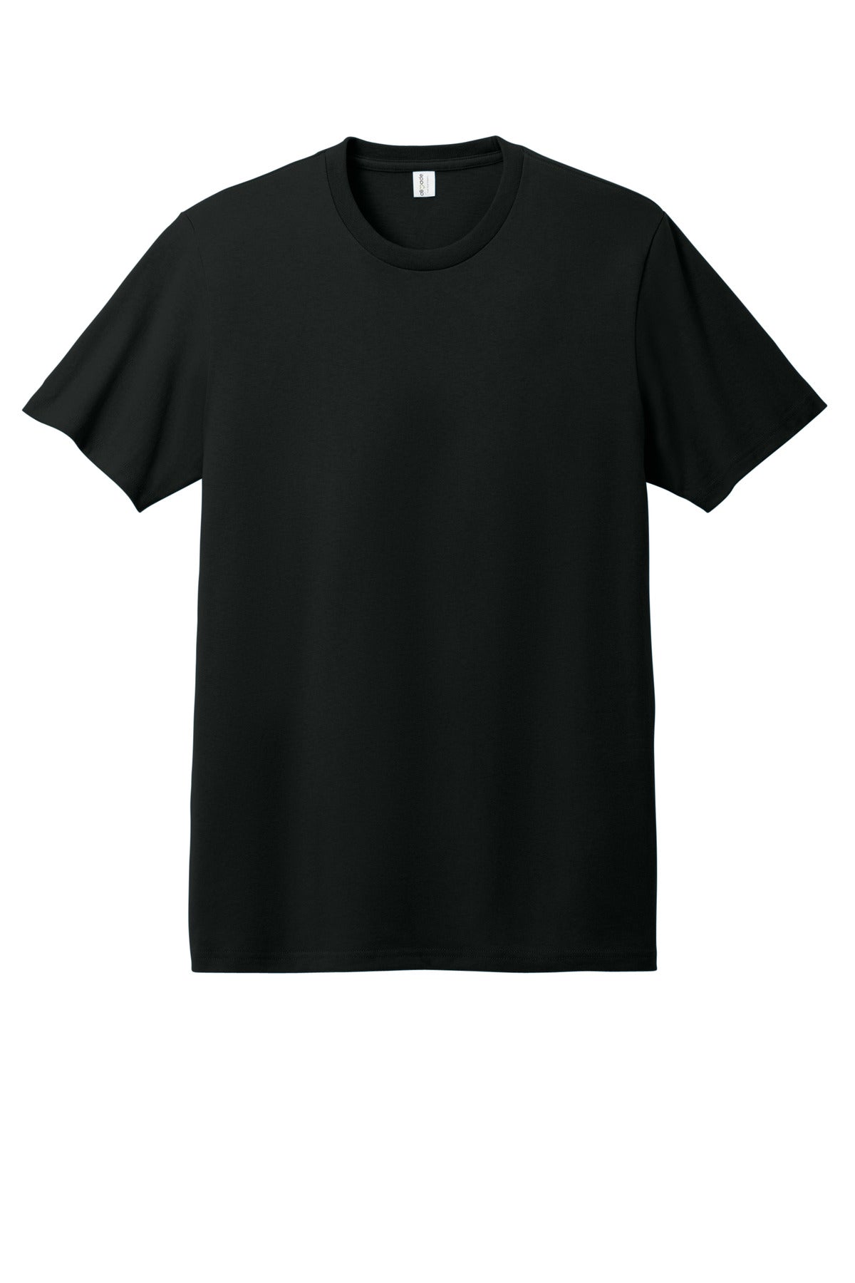 Front View of DeepBlack Allmade Unisex Heavyweight Recycled Cotton Tee AL3000
