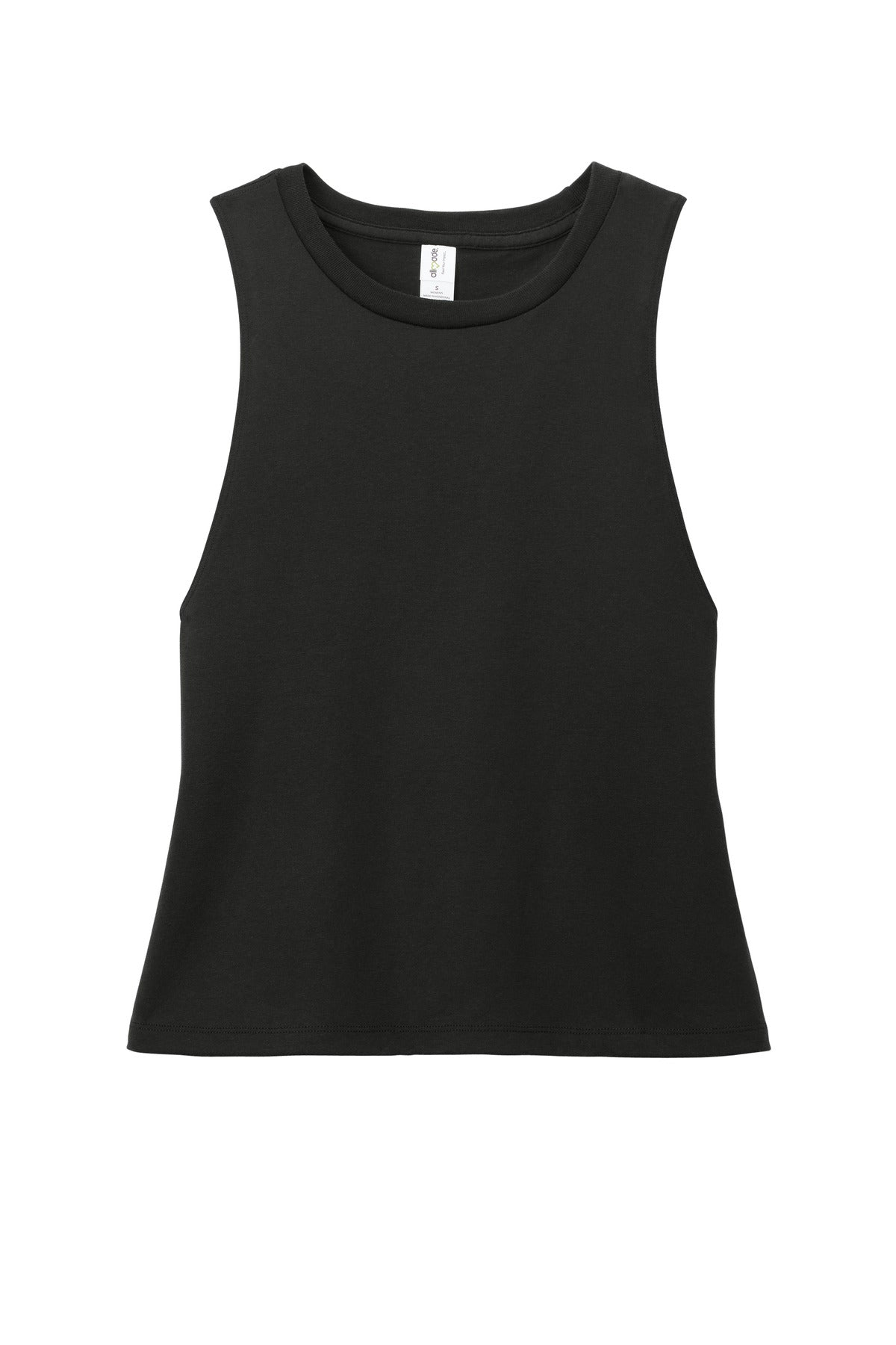 Front View of DeepBlack Allmade Women's Tri-Blend Muscle Tank AL2020