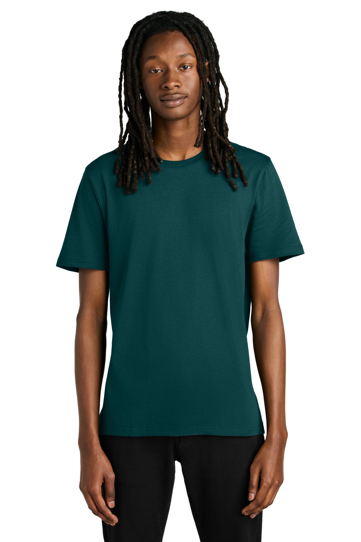 Front View of DpSeaGreen Allmade Unisex Organic Cotton Tee. AL2100
