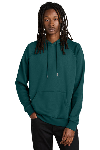 Front View of DpSeaGreen Allmade Unisex Organic CVC Fleece Pullover Hoodie AL5000