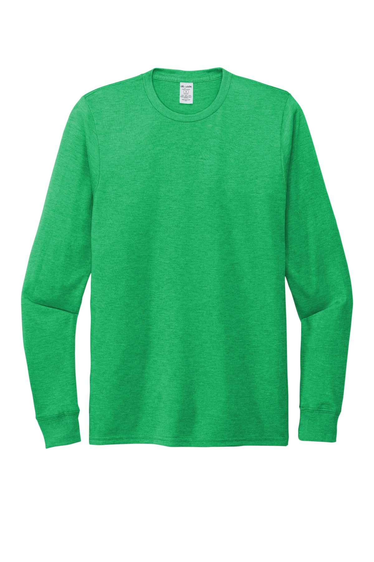 Front View of Enviro Green Allmade Unisex Tri-Blend Long Sleeve Tee AL6004
