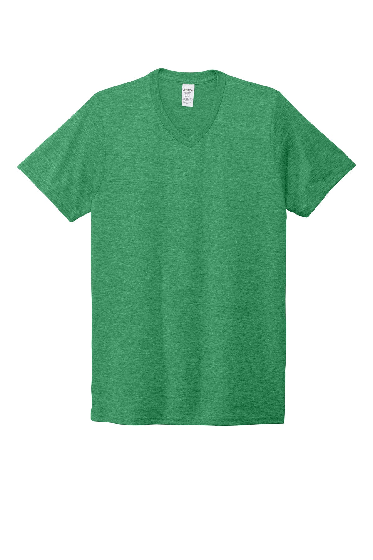Front View of Enviro Green Allmade Unisex Tri-Blend V-Neck Tee AL2014