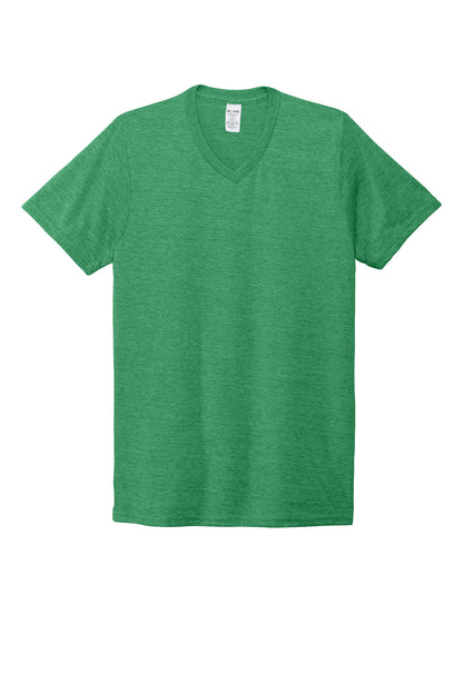 Front View of Enviro Green Allmade Unisex Tri-Blend V-Neck Tee AL2014