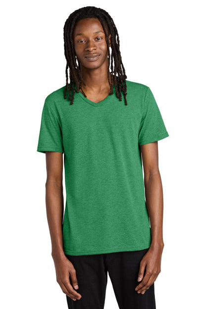 Front View of Enviro Green Allmade Unisex Tri-Blend V-Neck Tee AL2014