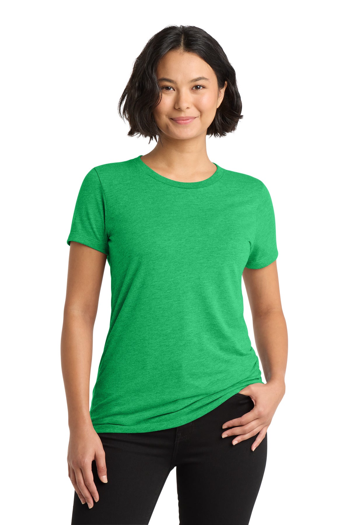 Front View of Enviro Green Allmade Women's Tri-Blend Tee AL2008