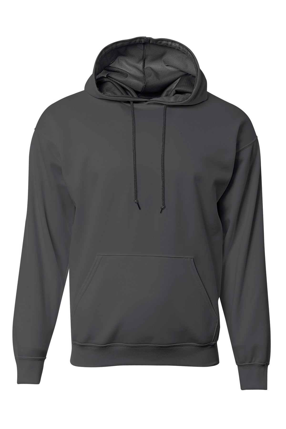 Front View of Graphite A4 Sprint Tech Fleece Hoodie A4N4279
