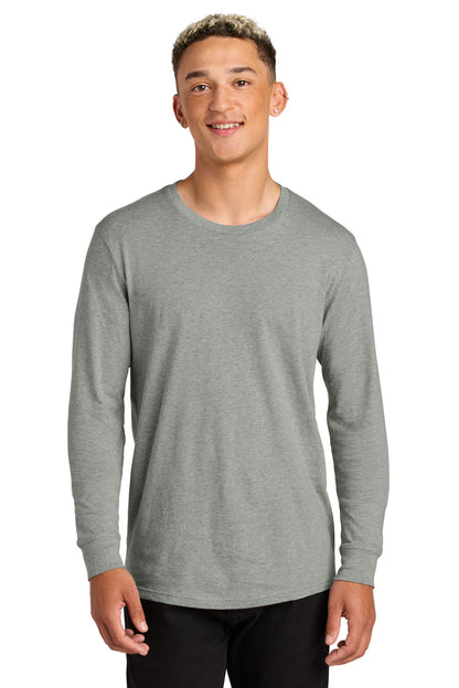 Front View of GrntGryHtr Allmade Unisex Long Sleeve Organic Cotton Tee AL6104