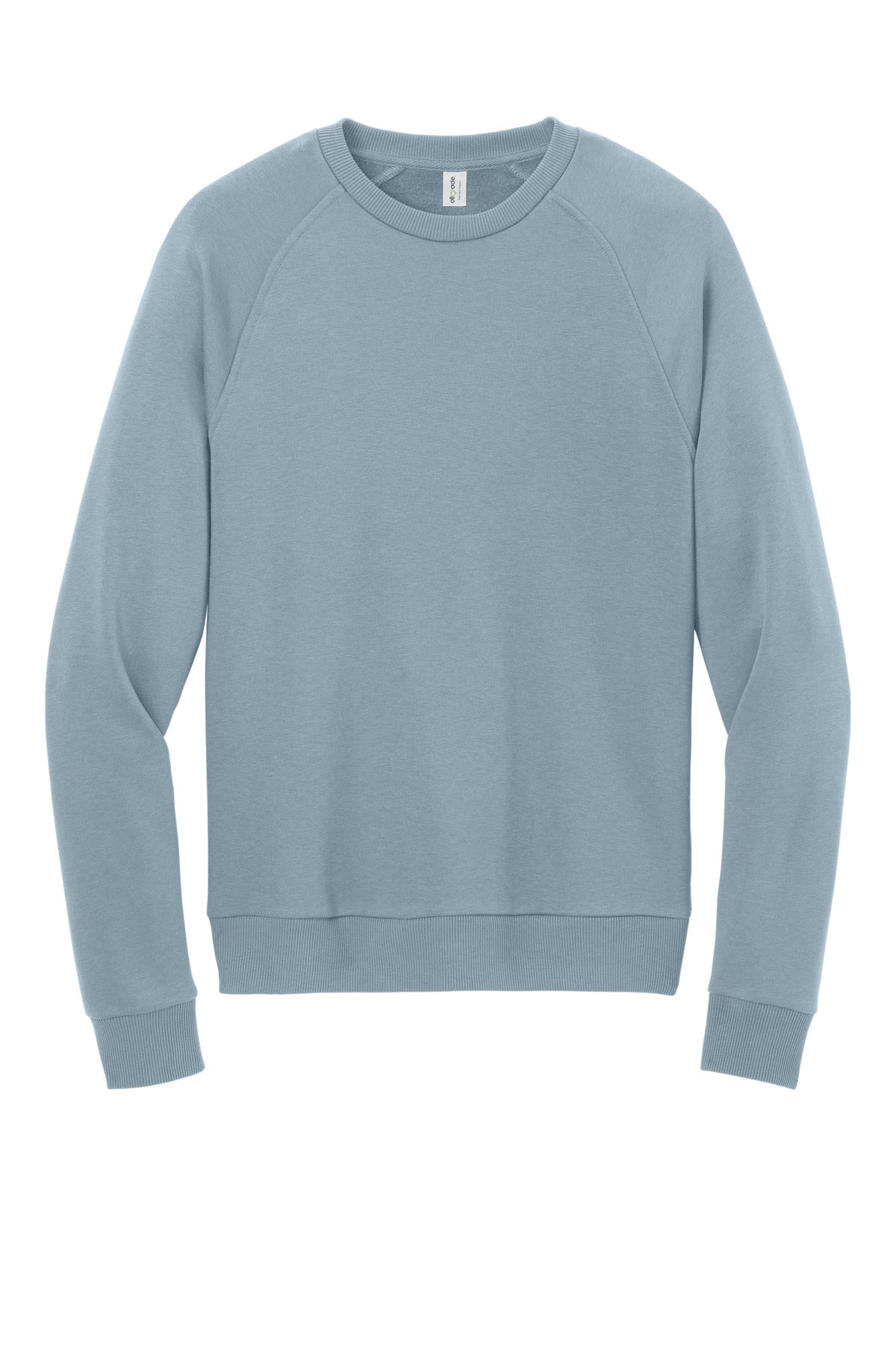 Front View of ILikeUBlue Allmade Unisex Organic CVC Fleece Crewneck Sweatshirt AL5004