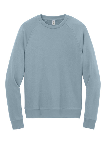 Front View of ILikeUBlue Allmade Unisex Organic CVC Fleece Crewneck Sweatshirt AL5004