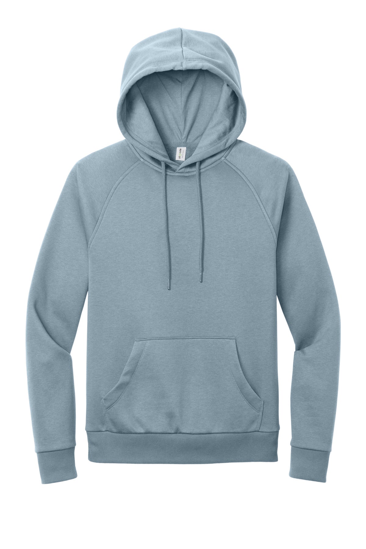 Front View of ILikeUBlue Allmade Unisex Organic CVC Fleece Pullover Hoodie AL5000