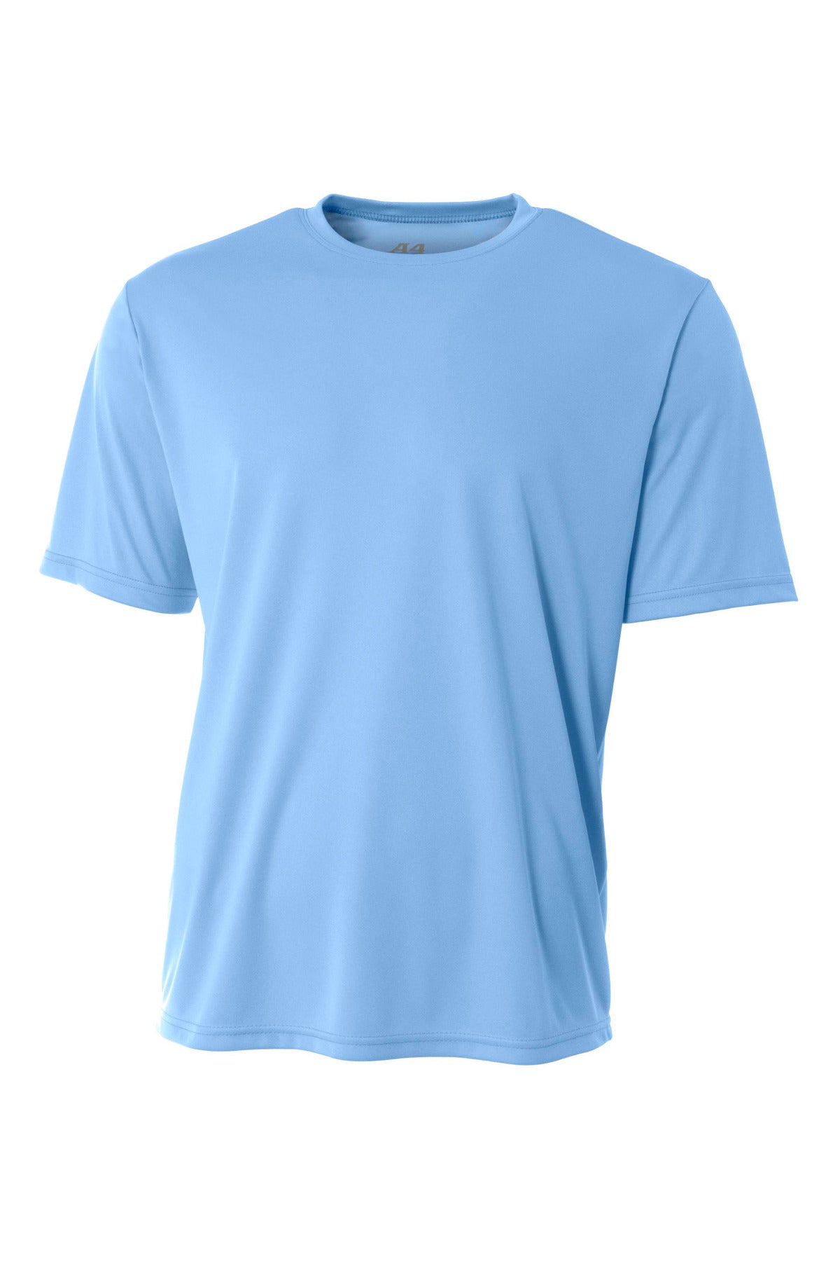 Front View of LightBlue A4 Cooling Performance Short Sleeve Tee A4N3142
