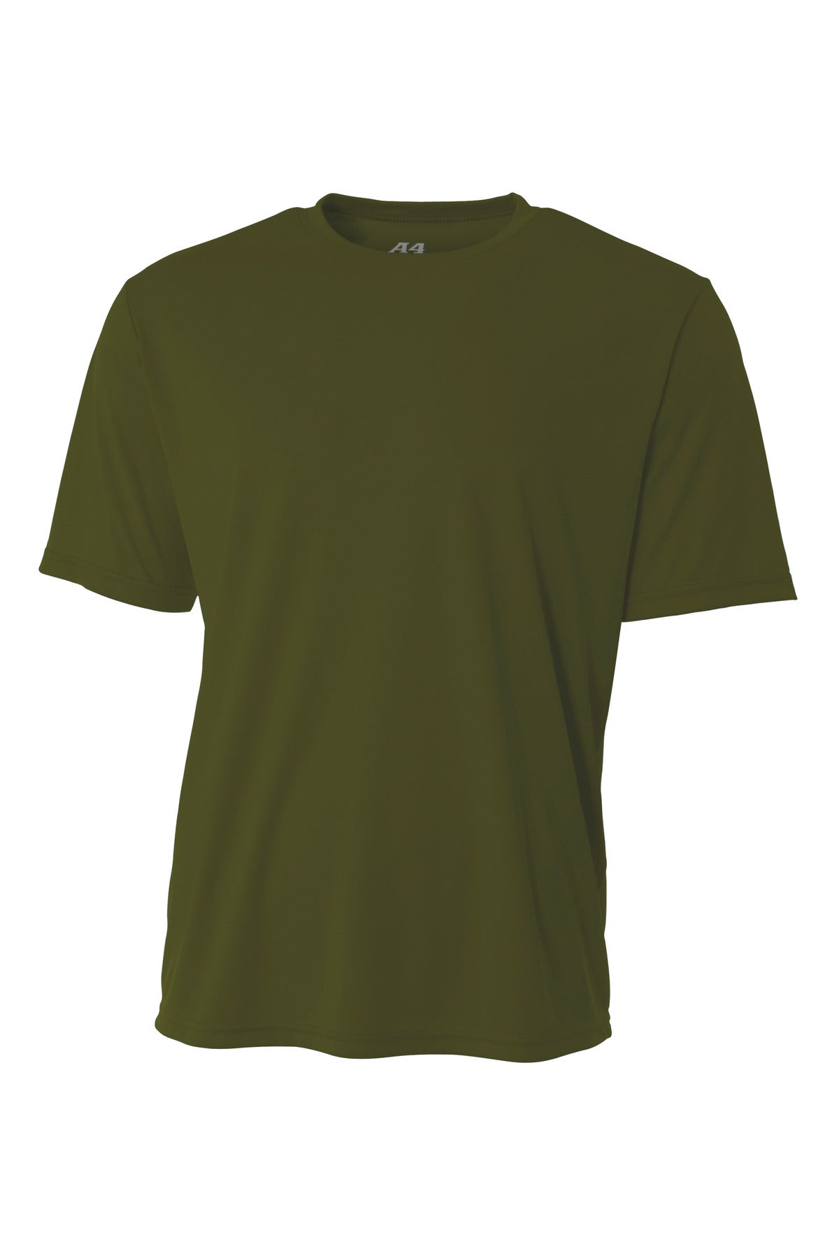 Front View of MilGreen A4 Cooling Performance Short Sleeve Tee A4N3142