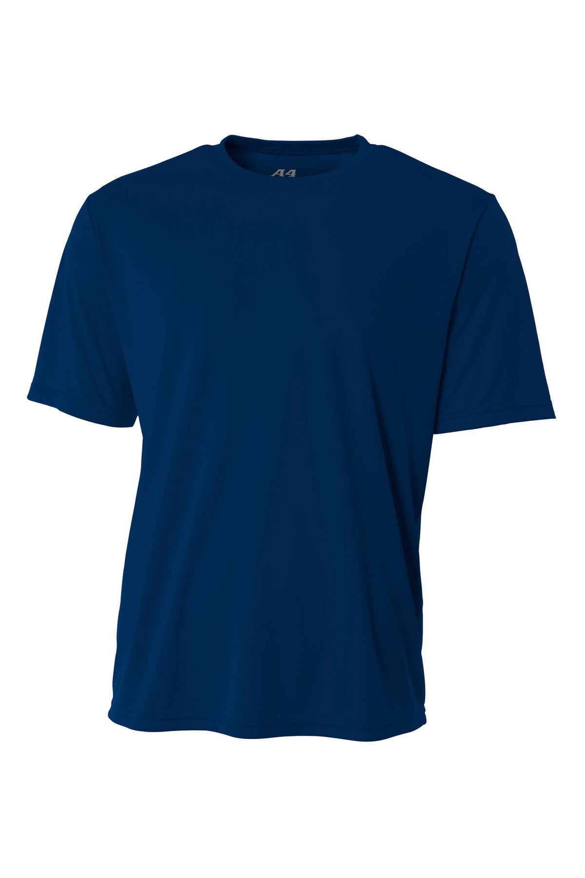 Front View of Navy A4 Cooling Performance Short Sleeve Tee A4N3142