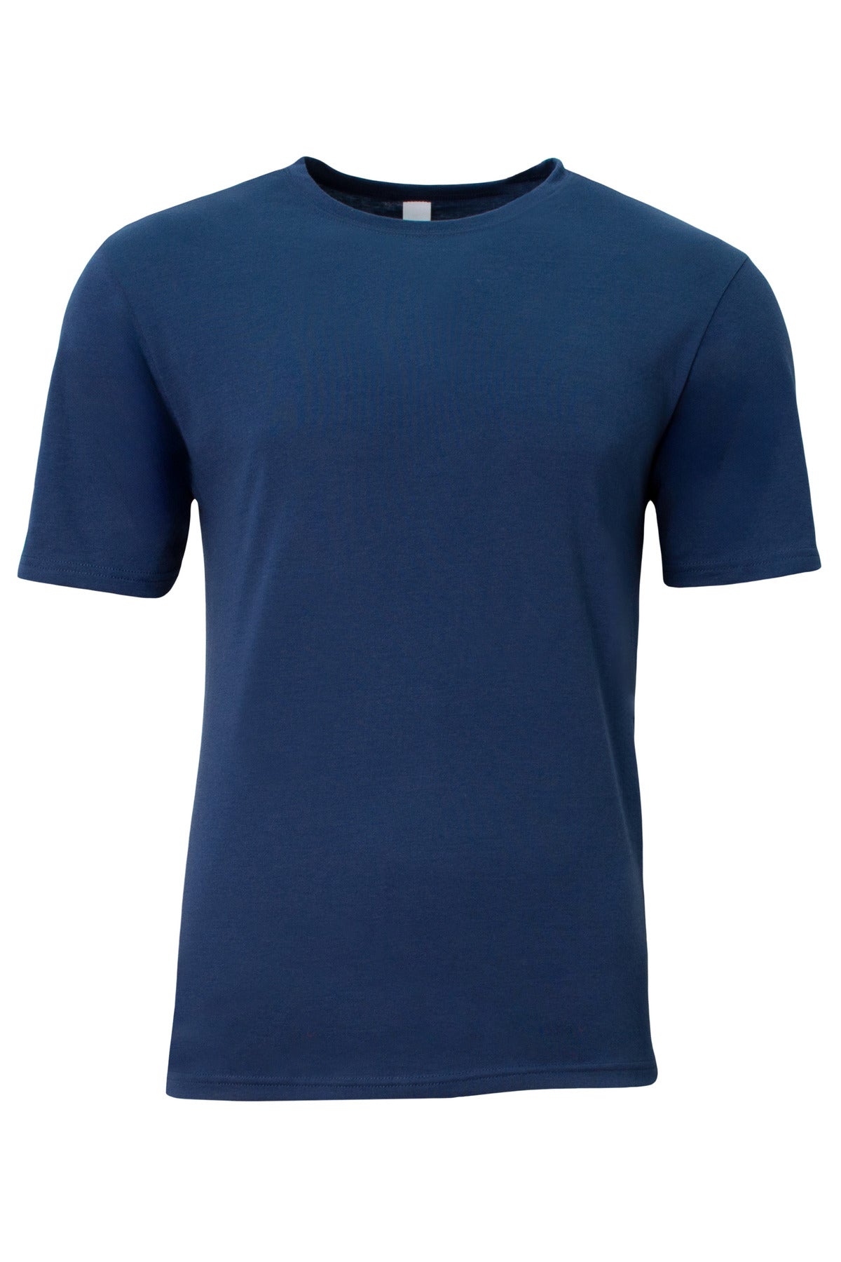 Front View of Navy A4 Softek Short Sleeve Tee A4N3013