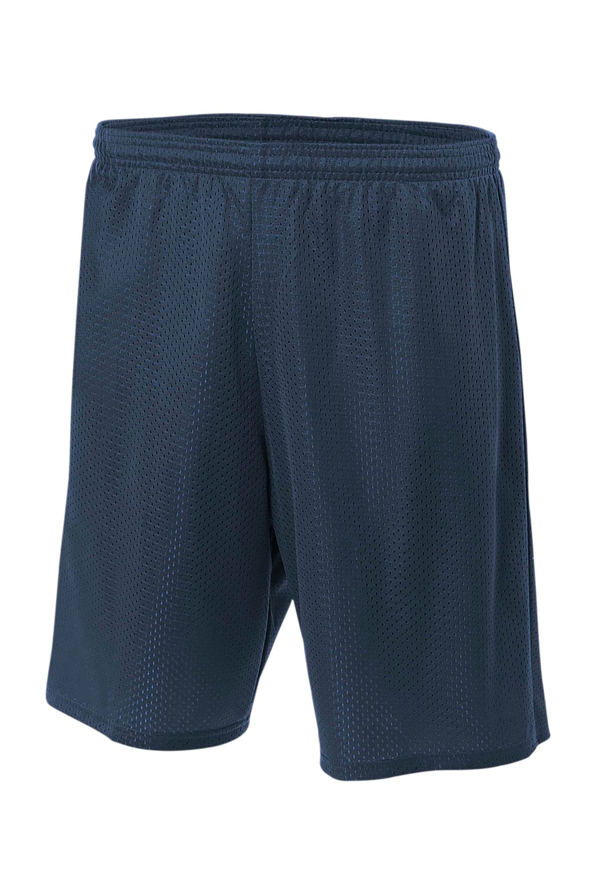 Front View of Navy A4 Sprint 9" Mesh Short A4N5296