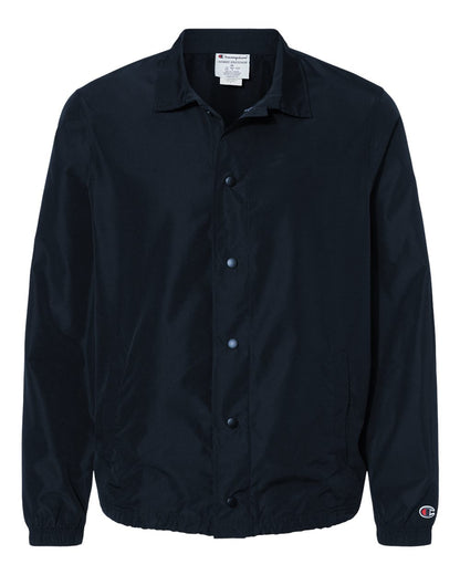Front View of Navy Coach's Jacket - CO126