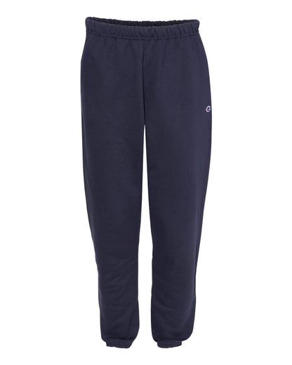 Front View of Navy Reverse Weave® Sweatpants - RW10