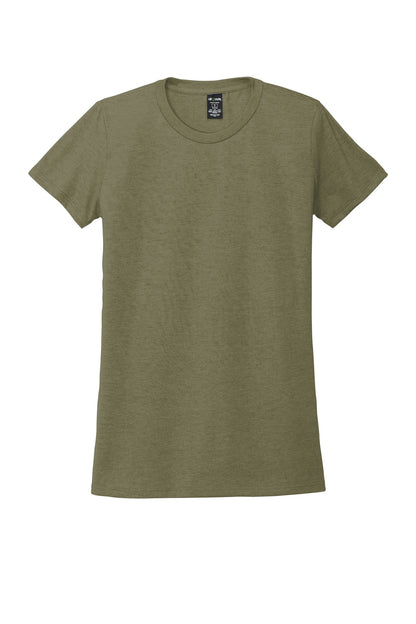 Front View of Olive You Grn Allmade Women's Tri-Blend Tee AL2008