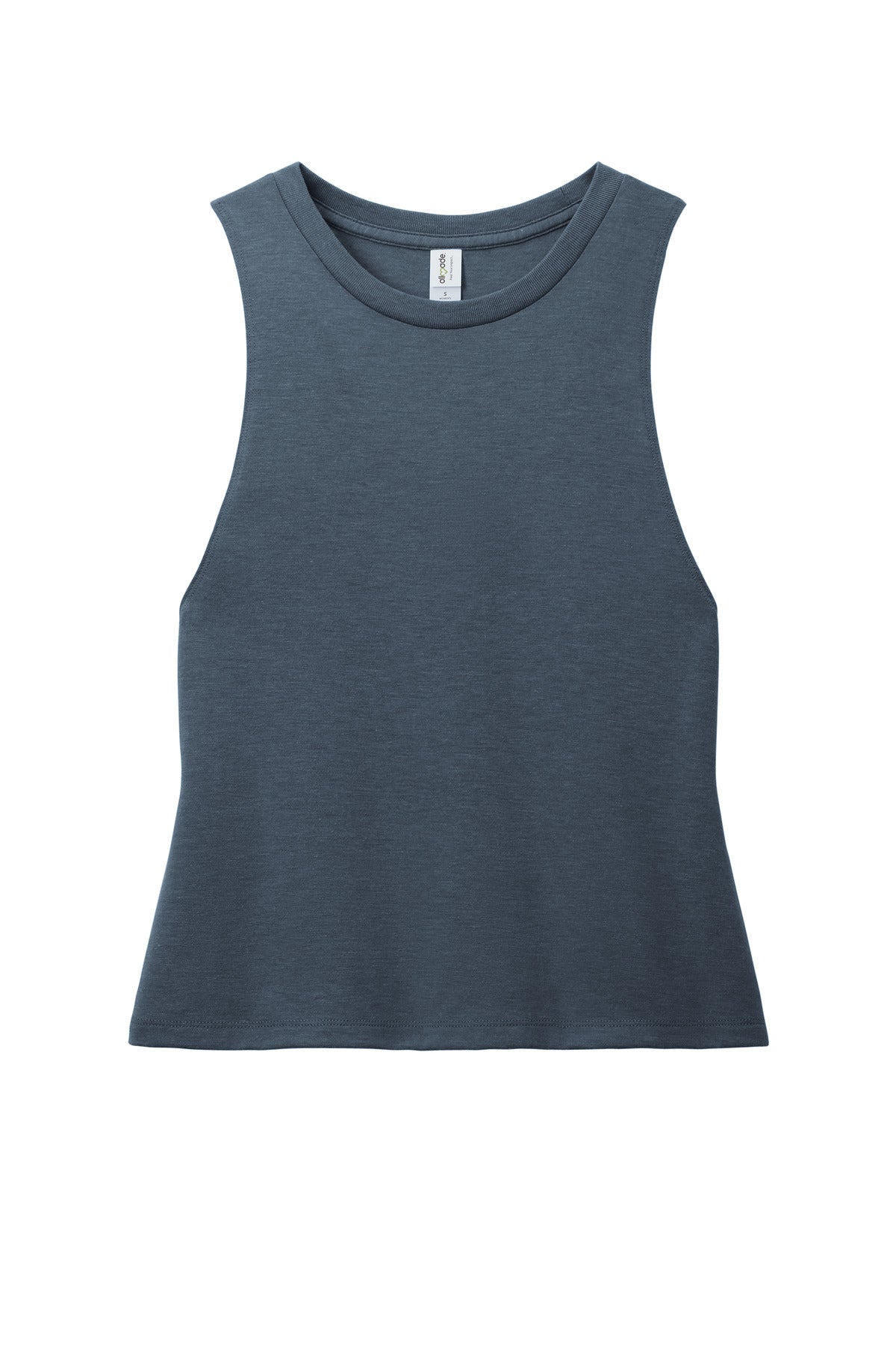 Front View of RebelBlue Allmade Women's Tri-Blend Muscle Tank AL2020