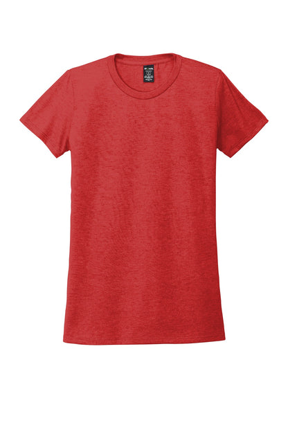 Front View of Rise Up Red Allmade Women's Tri-Blend Tee AL2008