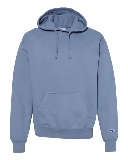 Front View of Saltwater Garment-Dyed Hooded Sweatshirt - CD450