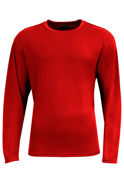 Front View of Scarlet A4 AirFlex Long Sleeve Tee A4N3532