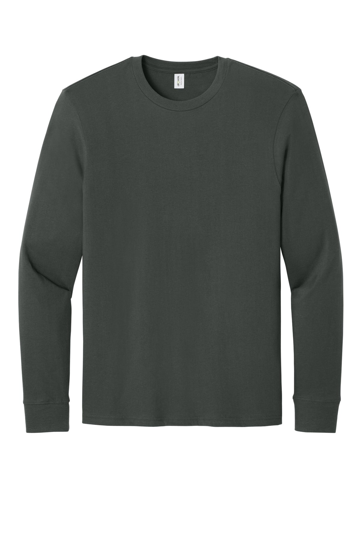 Front View of Teraingrey Allmade Unisex Long Sleeve Organic Cotton Tee AL6104
