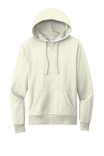 Front View of WhiteSand Allmade Unisex Organic French Terry Pullover Hoodie AL4000
