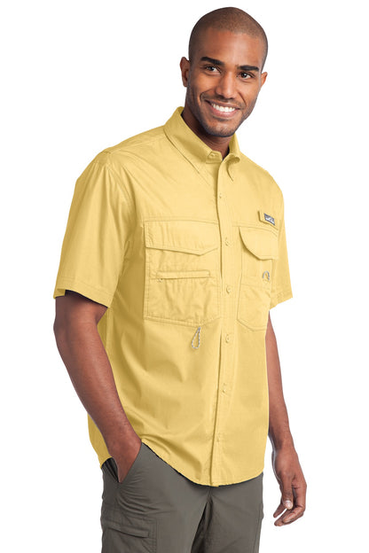 Goldenrod Yllw Eddie Bauer - Short Sleeve Fishing Shirt. EB608