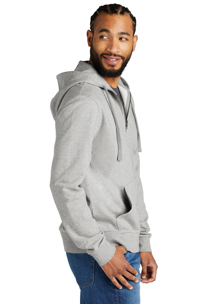 GrntGryHtr Allmade Unisex Organic French Terry Full-Zip Hoodie AL4002