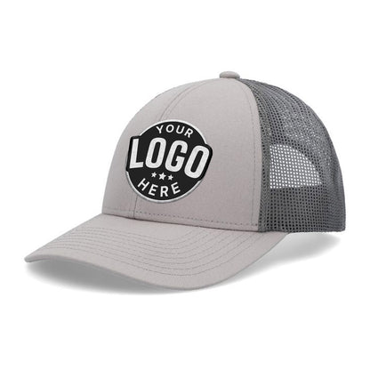 Custom Embroidered Pacific Headwear P114 Low-Pro Trucker Cap - Flat Embroidery