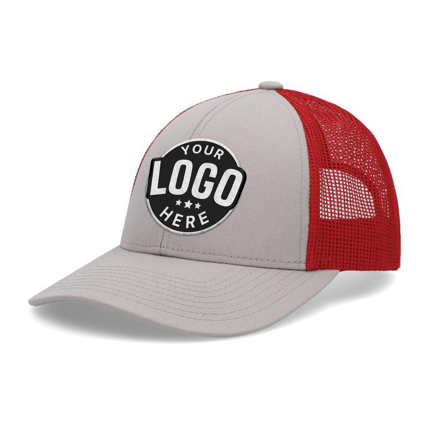 Custom Embroidered Pacific Headwear P114 Low-Pro Trucker Cap - Flat Embroidery
