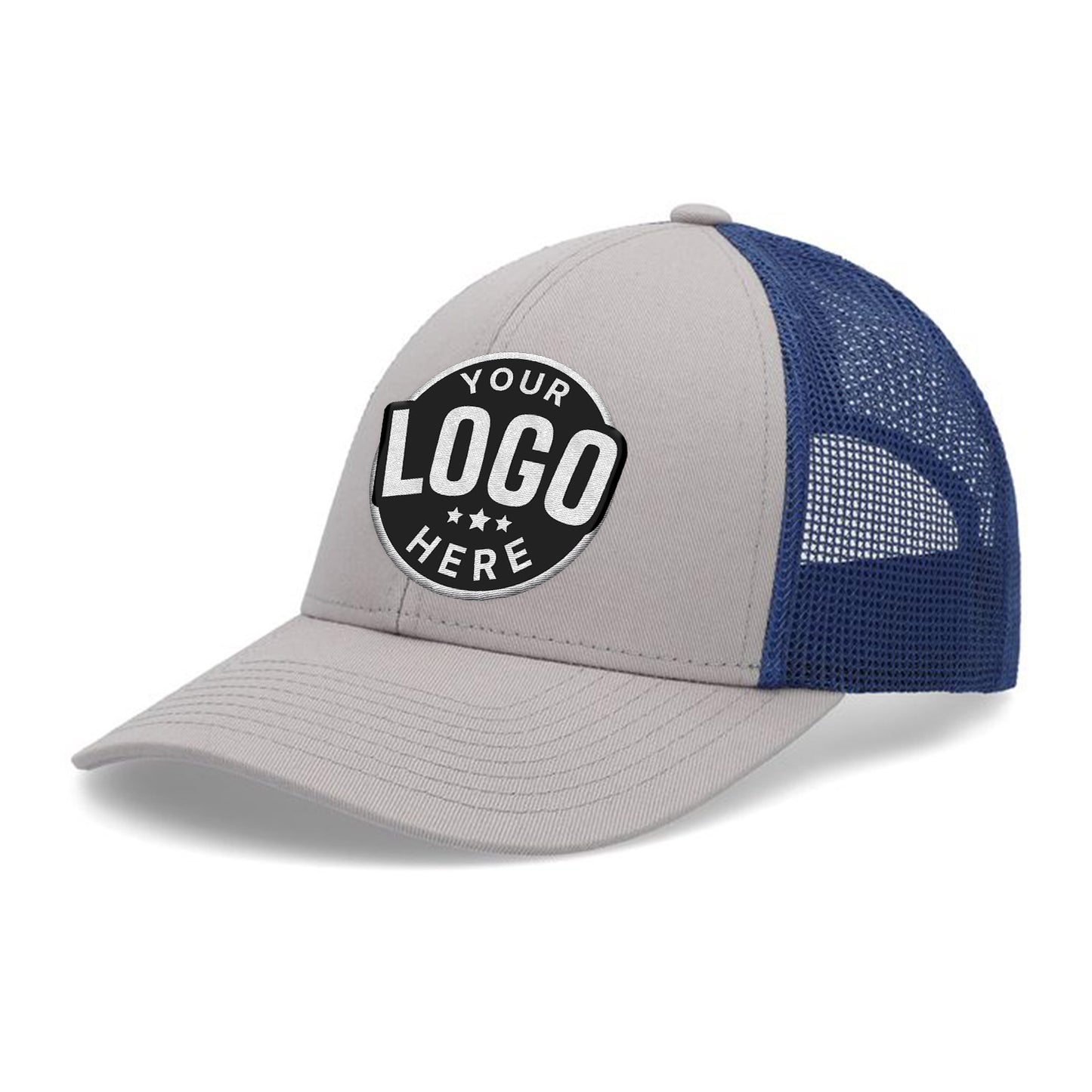 Custom Embroidered Pacific Headwear P114 Low-Pro Trucker Cap - Flat Embroidery