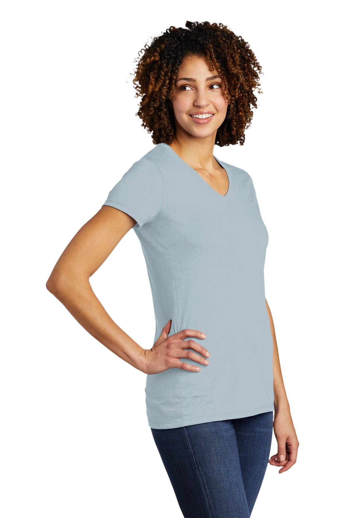 ILikeUBlue Allmade Women's Tri-Blend V-Neck Tee AL2018