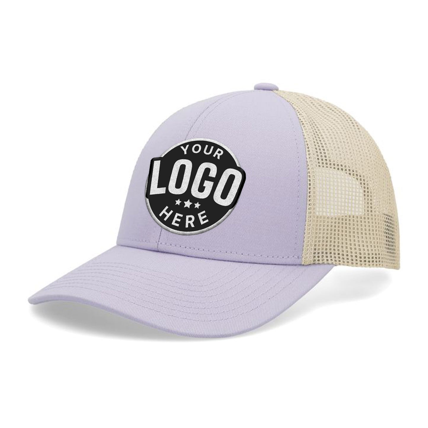 Custom Embroidered Pacific Headwear P114 Low-Pro Trucker Cap - Flat Embroidery