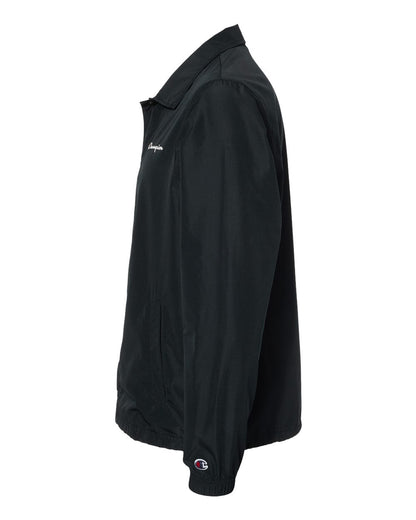 Left View of Black Coach's Jacket - CO126