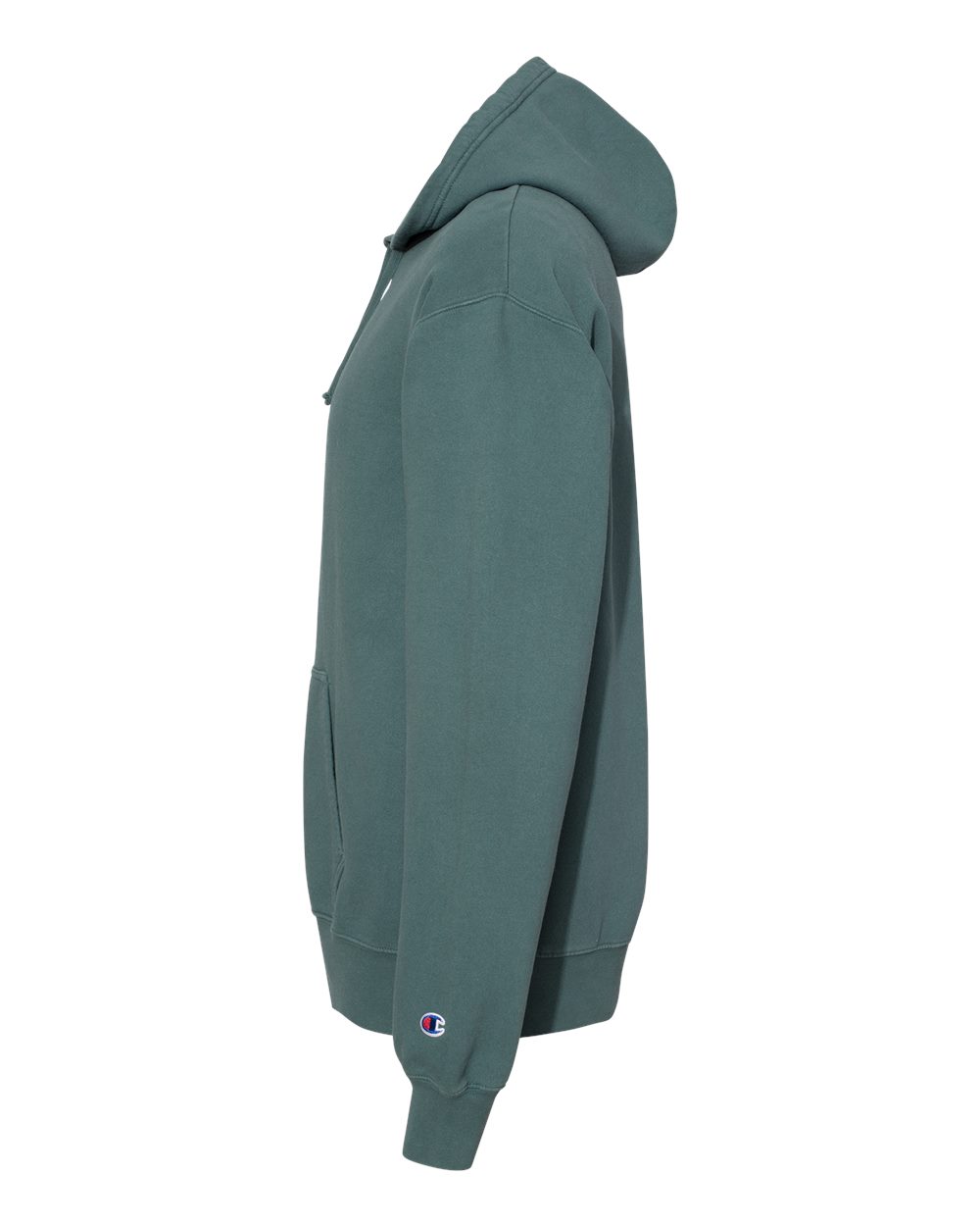 Left View of Cactus Garment-Dyed Hooded Sweatshirt - CD450