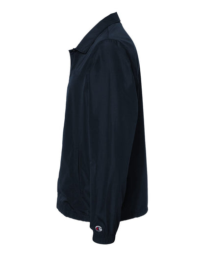 Left View of Navy Coach's Jacket - CO126