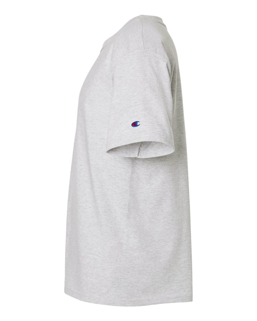 Left View of Silver Grey Heritage Jersey T-Shirt - T105