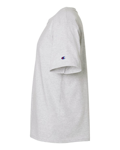 Left View of Silver Grey Heritage Jersey T-Shirt - T105