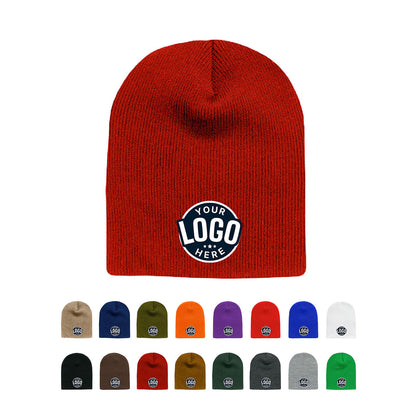 Custom Embroidered Decky 614 - Acrylic Short Beanie, Knit Cap - 614