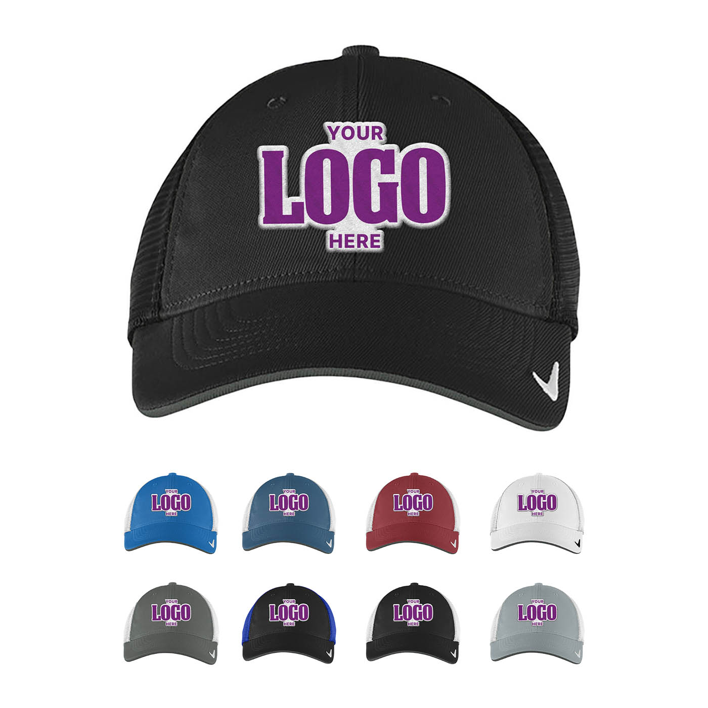 Custom Embroidered Nike NKFB6448 Stretch-to-Fit Mesh Back Cap