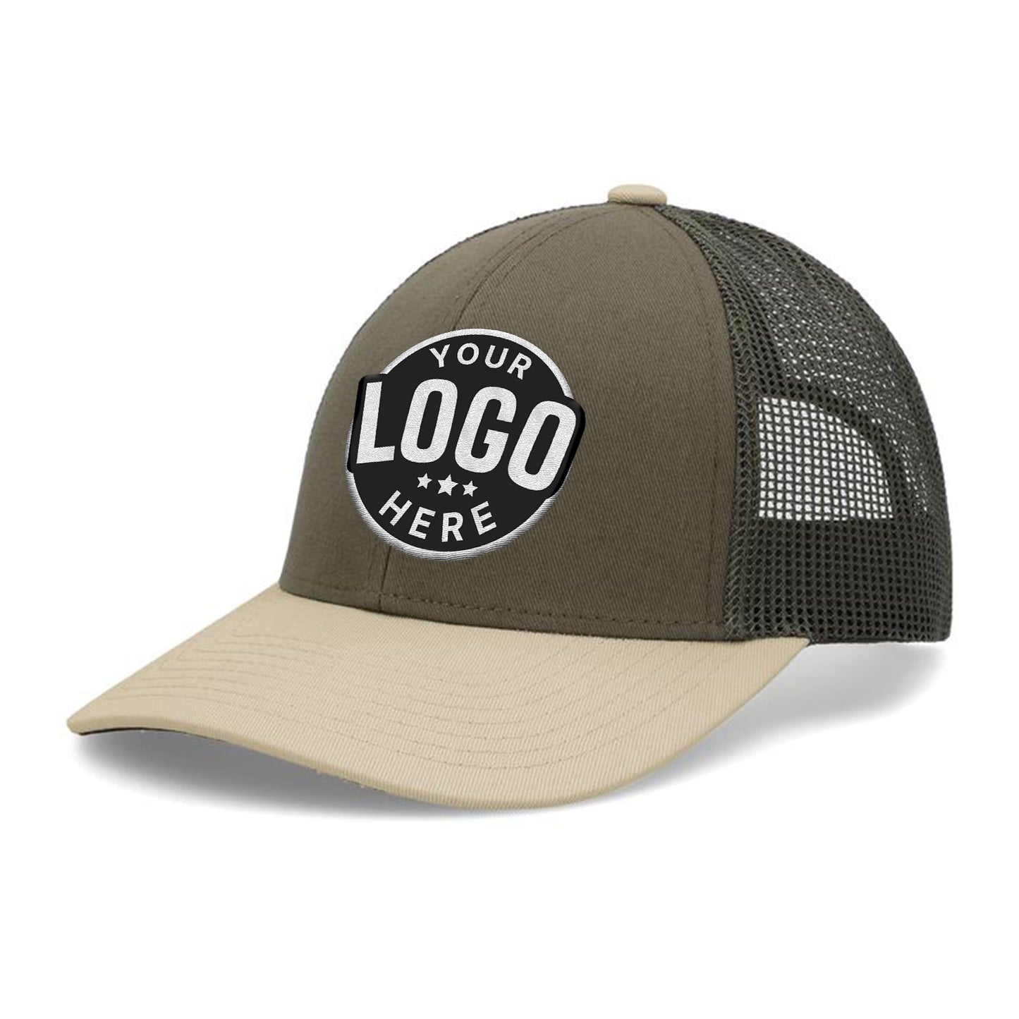 Custom Embroidered Pacific Headwear P114 Low-Pro Trucker Cap - Flat Embroidery