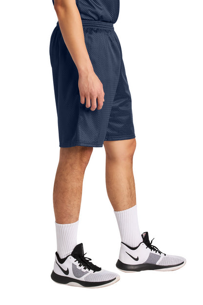Navy A4 Sprint 9" Mesh Short A4N5296