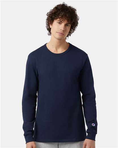 Navy Heritage Jersey Long Sleeve T-Shirt - T453